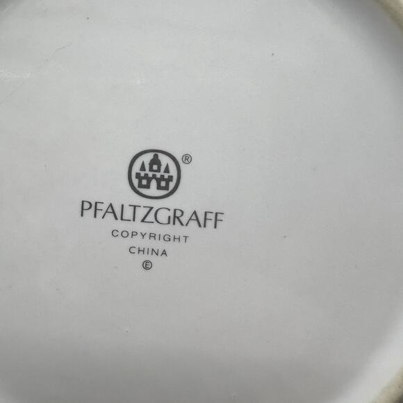 Pfaltzgraff Saucer Plates 6.25" Lot Set of 6 French Quarter Green Bread Dessert - Picture 2 of 16